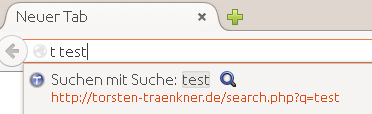 Schlüsselwort für Suche in Firefox einrichten