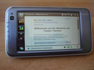 Internet auf dem N810