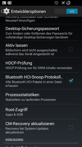 HCI Snoop unter Android oder CyanogenMod